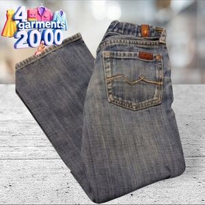 7 for all mankind girls distressed denim jeans size 5